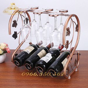 Kệ Rượu Sắt Mỹ Thuật KRMT-12