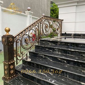 Lan Can Cầu Thang Sắt Mỹ Thuật CTMT-130