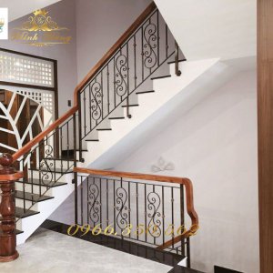Lan Can Cầu Thang Sắt Mỹ Thuật CTMT-14
