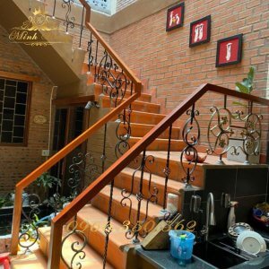 Lan Can Cầu Thang Sắt Mỹ Thuật CTMT-43
