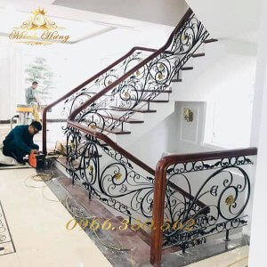 Lan Can Cầu Thang Sắt Mỹ Thuật CTMT-85